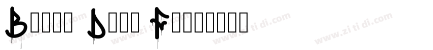 Blood Drip Font字体转换